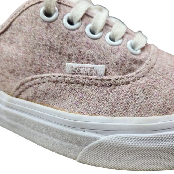 Vans Authentic Sneakers Unisex Flannel Violet Ice Pink Wool Platform Lace Up 8 - Picture 6 of 16